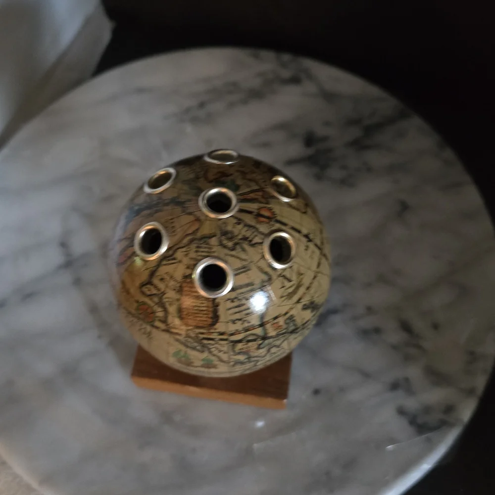 Vintage Globe Toothpick Holder